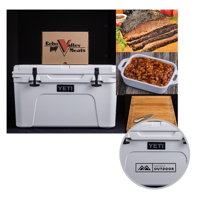 Echo Valley Meats - Brisket & Baked Beans w/Yeti Tundra 45 Hard Cooler - White