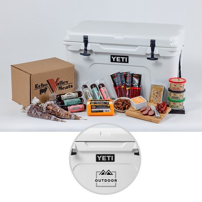 Echo Valley Meats - 23-Piece Gift Set w/Yeti Tundra 45 Hard Cooler - White